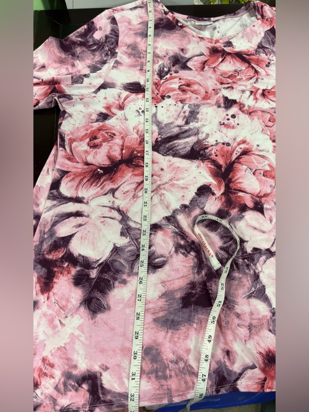 LuLaRoe pink floral tee size 2X - Picture 8 of 8